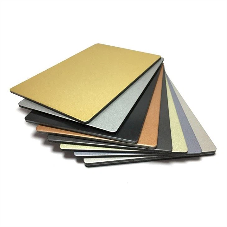 Pvdf Acp Acm Aluminum Composite High Gloss Black Alucobond Panels